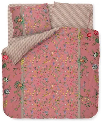 Billede af Blomstret sengetøj - 140x220 cm - Petites fleur pink - Sengelinned med dobbeltsidet design - 100% bomuld - Pip Studio